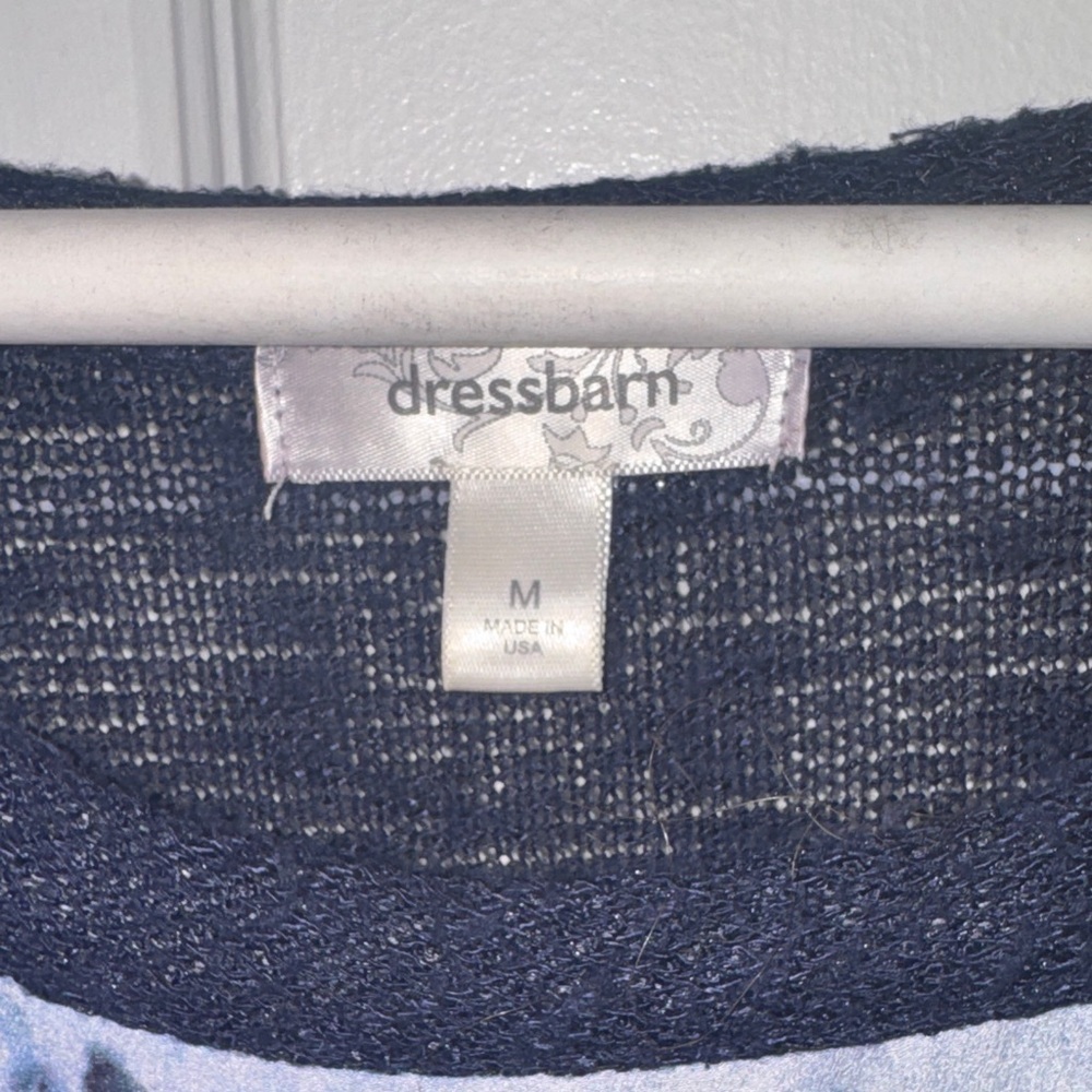 Dress Barn Blue Abstract Sweater - Picture 4 of 5